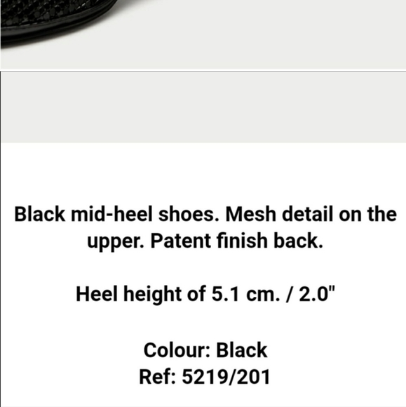 Zara Black Metal Mesh Pumps - Picture 4 of 7